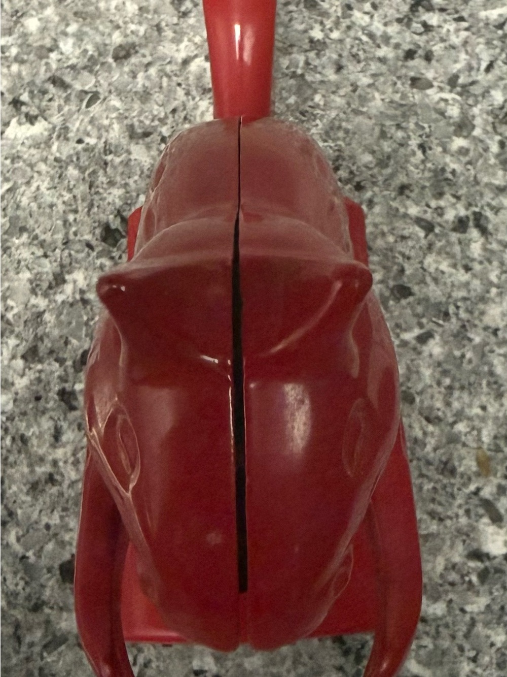 Red metal squirrel nutcracker 6” tall vintage style - Picture 4 of 4
